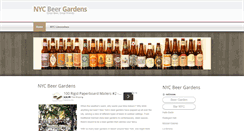 Desktop Screenshot of nycbeergardens.net