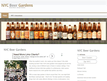 Tablet Screenshot of nycbeergardens.net